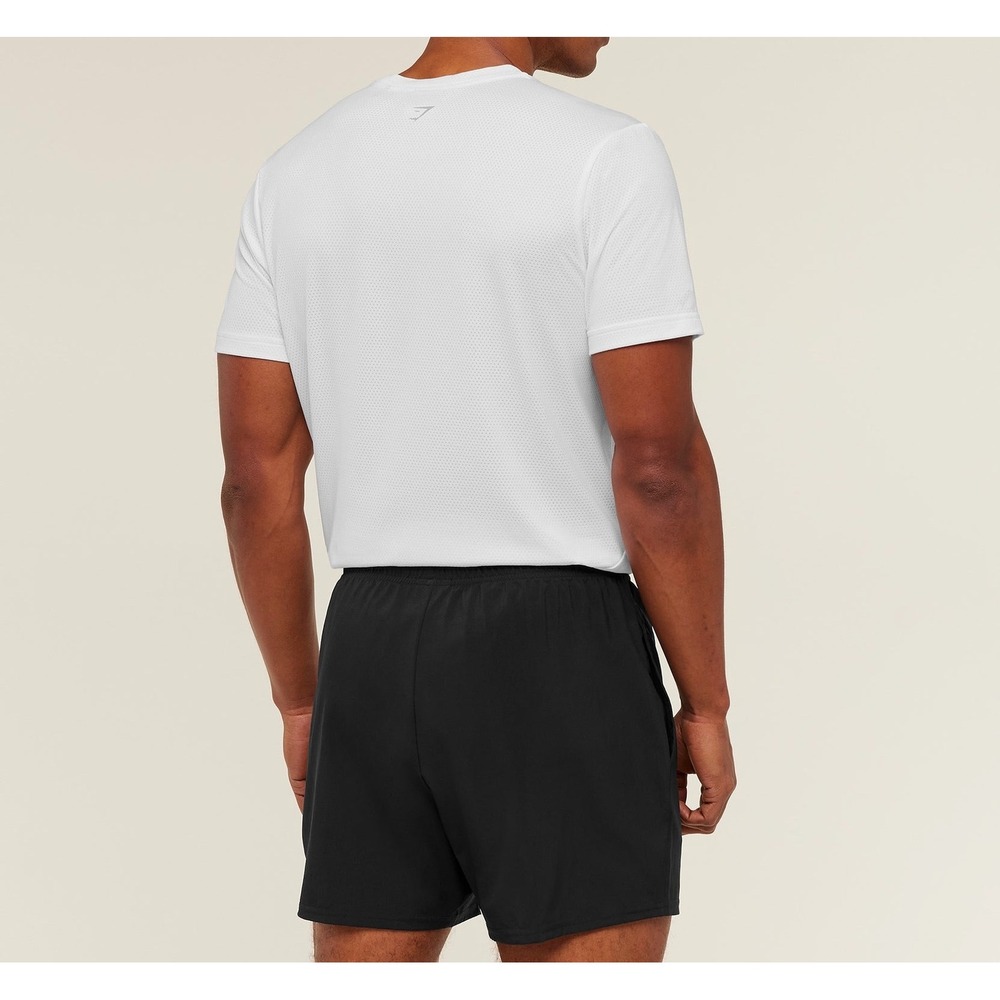 Gymshark Built For More T-Shirt White Slim Fit Mesh Athletic Top - Picture 2 of 6